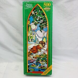 Precious Moments Cork Board Puzzle 500pc He Maketh Me Lie Down In Green Pastures